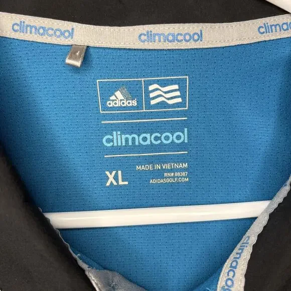 Adidas Polo Men’s Climacool Size XL Blue Comfort Stretch Sport - Picture 2 of 5